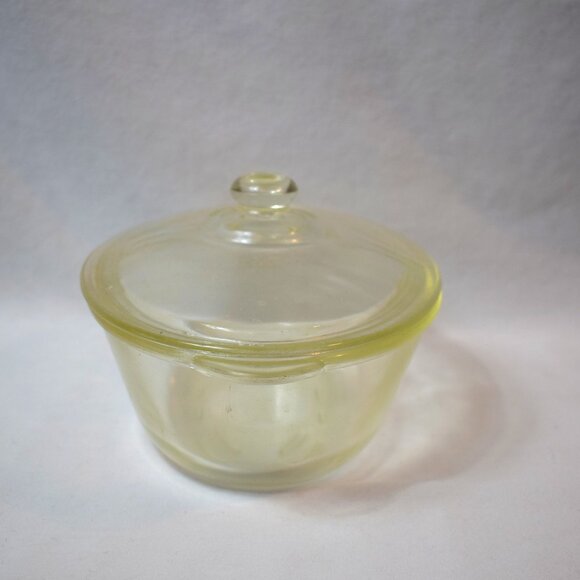 Vintage Glasbake Oval Clear Glass Covered Casserole Dish 1 Qt - Picture 2 of 4